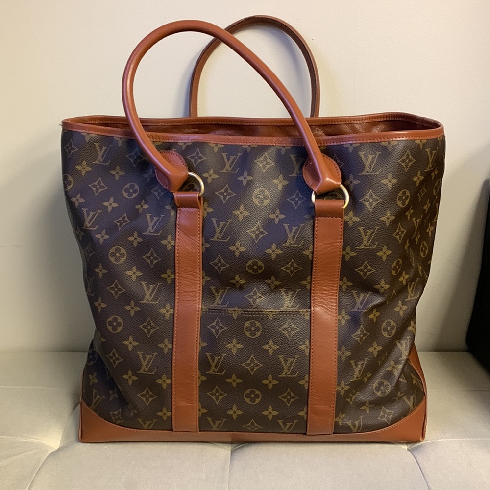 198 Pre Owned Authentic Louis Vuitton Monogram Sac Weekend GM Tote/Travel Bag - Picture 3 of 17